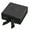 Black, variant on JiaWei World Gift Box, 9.4x9.4x3.7 inches, Small White Magnetic Gift Box with Bow for Wedding, Birthday