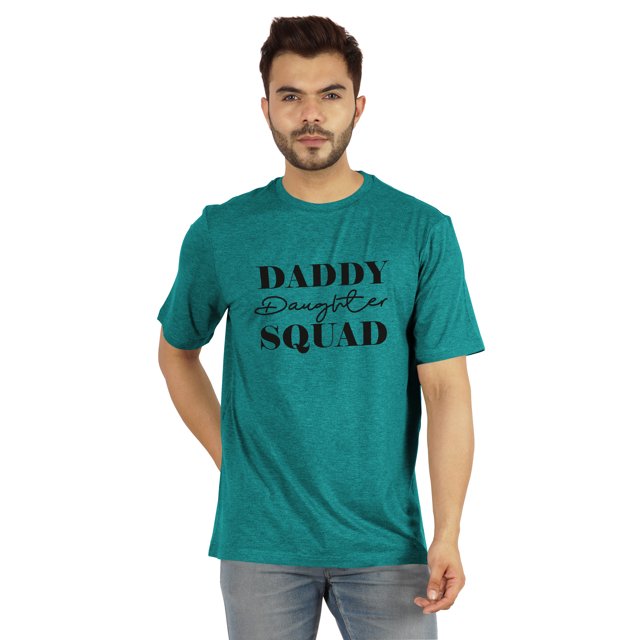 Inkmeso T-shirt Graphique Imprimé pour Hommes Daddy Daughter Squad€ T-shirt Col Rond Tee pour Pères / Papa