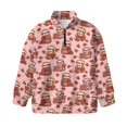 thumbnail image 5 of FUIALDOLG Cute Sloth Hoodies Girls Quarter Zip Sweatshirt Graphic Pullover Hoodie for 5-16Y,Casual Long Sleeve Crewneck Sweatshirts Fall Winter Clothing，5-6Years, 5 of 8