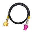 thumbnail image 4 of Adaptador de CO2 Conector rápido Conector de tubo negro fino,Tubo de conexión,Manguera externa de aleación de aluminio de 60 pulgadas para máquina púrpura, 4 of 9