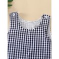 thumbnail image 5 of aturustex Little Boys Classic Plaid Tank Romper 0 6M 12M 18M 2T 3T Toddler Baby Sleeveless Jumpsuit Round Neck Overalls Infant Vintage Fashion Loose Cmmer Outfits Beachwear for Holiday Party, 5 of 7