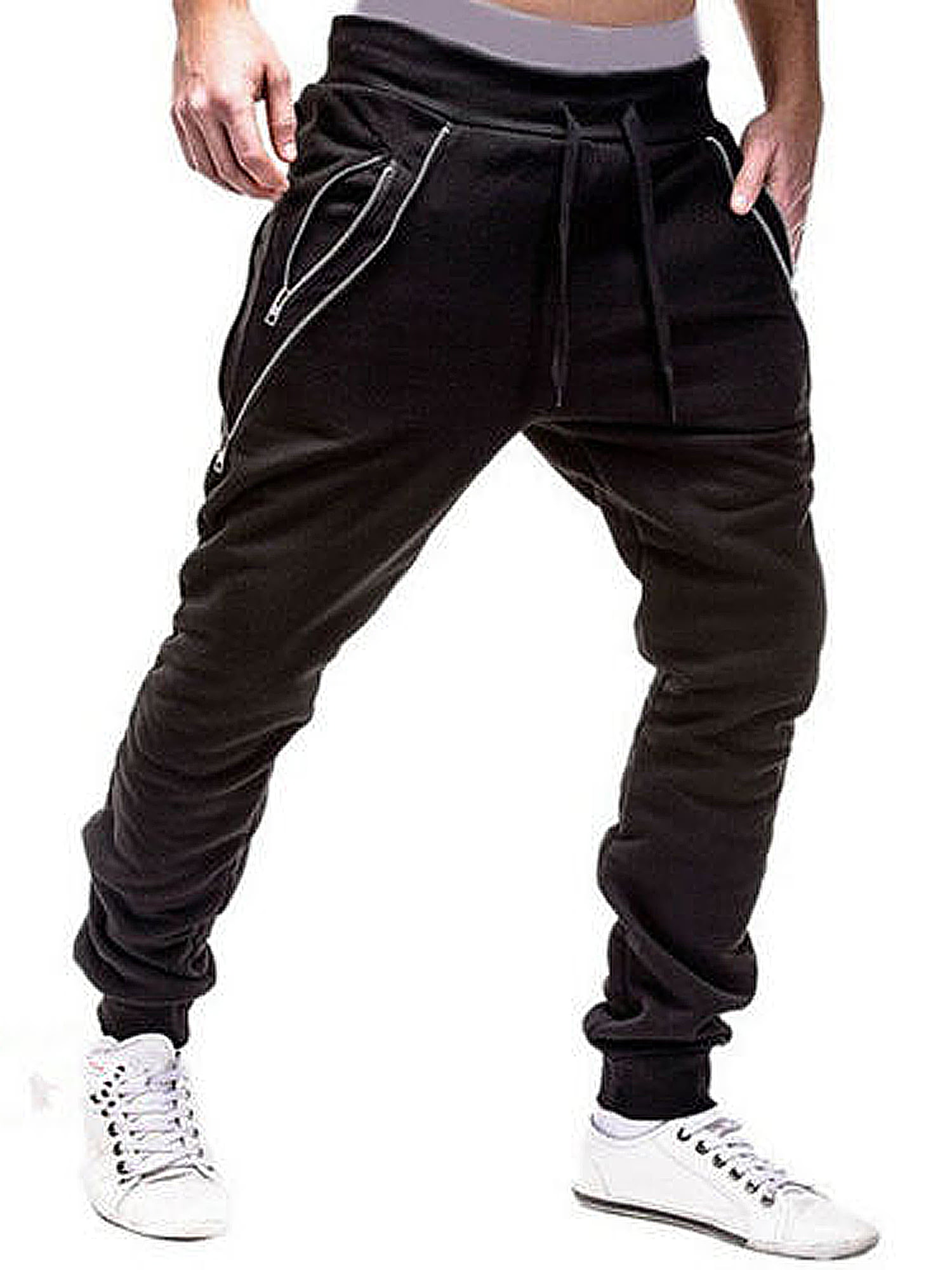 Eyicmarn - Men Sports Pants Long Trousers Tracksuit Fitness Workout ...