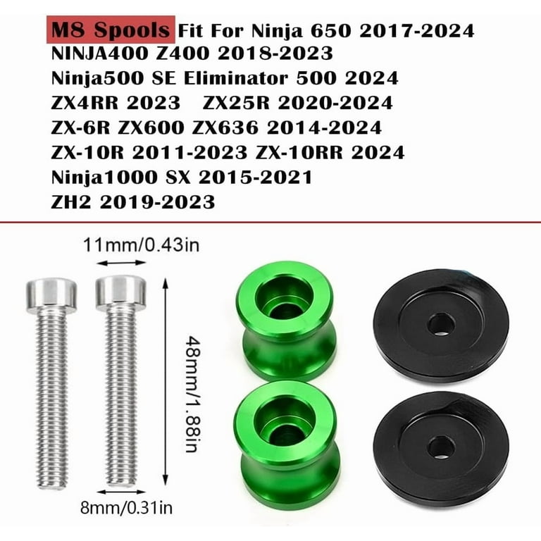Pack of 2 Motorcycle Swing Arm Spools For KAWASAKI Ninja650