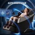 thumbnail image 3 of Deluxe Massage Chair Full Body - 3D SL Track Zero Gravity Massage Chair Recliner with Calf and Foot Rollers, AI Voice Control, LCD Screen, Quick Access Buttons (Grey), 3 of 9