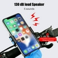 thumbnail image 3 of Multifunctional 4 in 1 USB Bicycle Rechargeable LEDs Light with Phone Holder 130db Bike Horn Mobile Power 3 Lighting Modes Waterproof Bicycle Front Headlights for Cycling Riding, 3 of 8