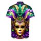 thumbnail image 4 of Camisas de Manga Larga para Hombres, Botón de Impresión Blusa de Cuello, Camisa de Poliéster de Moda Casual, 4 of 9