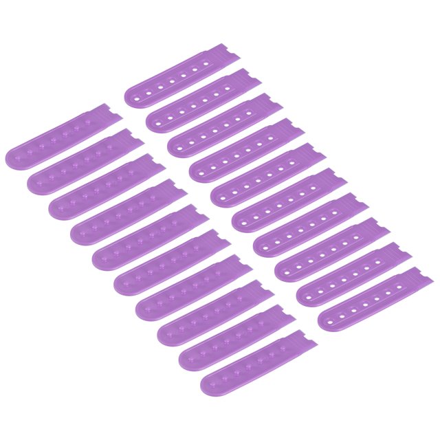 Unique Bargains Purple Plastic Snapback Strap Cover Hat Buckle Replacement (12 Pairs)