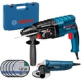 thumbnail image 2 of Rotomartillo Bosch 800w Sds Plus + Miniesmeril 800w+ Discos azul acero Estándar, 2 of 10