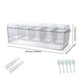 thumbnail image 3 of Tkrady Salad Crisper, Produce Crisper, Large Vegetable and Fruit Crisper, Refrigerator Organizer Compartment Lid Removable Chilled Salad Crisper Salad Crisper with Spoon, 3 of 6