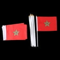 thumbnail image 2 of 12PCS Flag Flags Banner Hand Waving Flag National Pride National Flags Hand Flag Morocco, 2 of 9