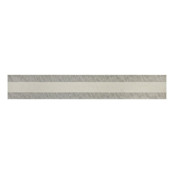 Better Homes & Gardens Jett Striped Woven Cotton Table Runner - Black and White - 14 Inches x 90 Inches