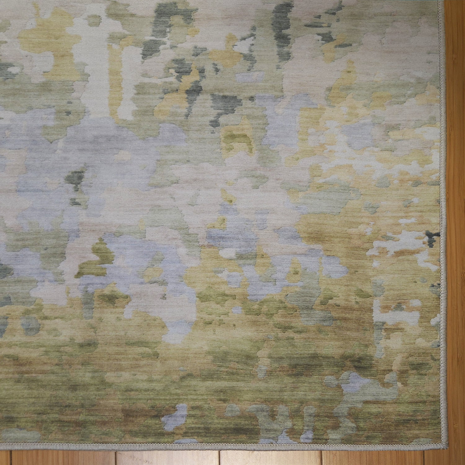 Crystal Print Kaori Modern Abstract Green Area Rug, 6x9