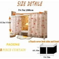 thumbnail image 2 of 2 Panels,Dorm Bunk Bed Blackout Curtain Single Bed Tent Student Privacy Protection Net for upper berth（Garden Rabbit Treasure）, 2 of 4