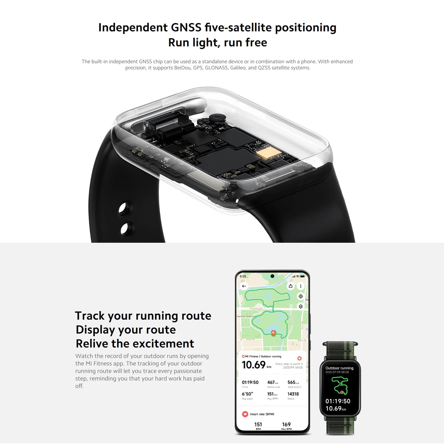 Xiaomi Smart Band 8 Pro, Bluetooth Fitness Tracker 1.74" AMOLED, Up to 14 days Battery, Black