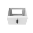 thumbnail image 4 of Alpine 24" Wood Floating Vanity Base in White with Black Handles, 4 of 5