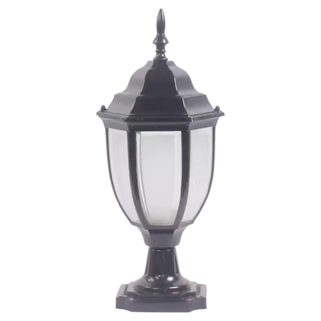 DYNWAVECA Abat-Jour Colonne Extérieure Étanche Moderne pour Balcon Patio Rue Cour Noir