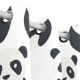 thumbnail image 3 of Pandas Black Out Curtains Aesthetic for Bedroom Living Room Sliding Glass Doors Kitchen Windows 2 panels set, 3 of 5