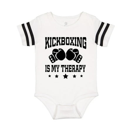 

Inktastic Kickboxing is my Therapy Gift Gift Baby Boy or Baby Girl Bodysuit
