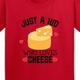 thumbnail image 4 of Inktastic Cheese Lover Kids Youth T-Shirt, 4 of 5