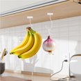 thumbnail image 3 of Hyasfey Banana Hook 13LB Load-capacity Foldable Design Self-Adhesive Simple Installation Under-Cabinet Banana Hanger Storage Hook, 3 of 8