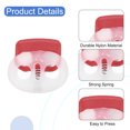 thumbnail image 3 of Uxcell 25 Pcs Bloqueo de Cuerda de Plástico con Resorte, Toggles de Doble Orificio Clip Final Detenedor, Transparente + Rojo, 3 of 7