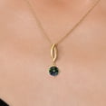 thumbnail image 3 of Gem Stone King 10K Yellow Gold Green Mystic Topaz Pendant Necklace for Women | 1.00 Cttw | Gemstone November Birthstone | Round 6MM | With 18 inch Chain, 3 of 6