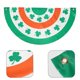 thumbnail image 2 of Banderines con la bandera de Irlanda para el Día de San Patricio, banderines plisados de trébol, banderines de medio abanico para decoraciones de interior y exterior, 2 of 7