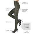 thumbnail image 3 of MeMoi Juneau Diamonds Cotton Blend Sweater Tights - Womens - Female (M-L, Rosin Heather), 3 of 12