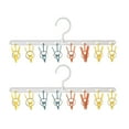 thumbnail image 1 of MasteelfCA 2pcs Clothes Drying Clamp Organizer Clothes Hanger Home Hat Storage Clip Hanger, 1 of 8
