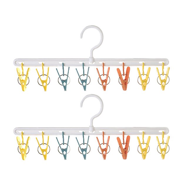 MasteelfCA 2pcs Clothes Drying Clamp Organizer Clothes Hanger Home Hat Storage Clip Hanger