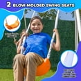 thumbnail image 2 of Sportspower Gladstone Metal Swing Set with Lifetime Warranty on Blow Molded Slide & Bonus Anchor Kit, 2 of 9