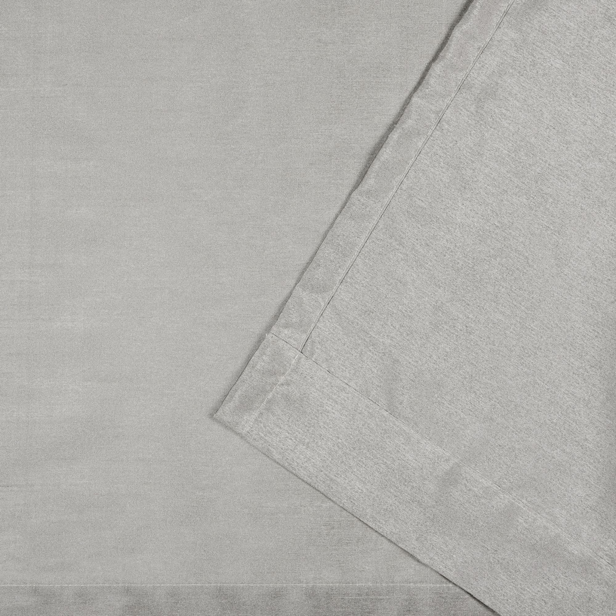Exclusive Home Curtains Chateau Striped Faux Silk Grommet Top Curtain Panel Pair, 54x63, Dove Grey