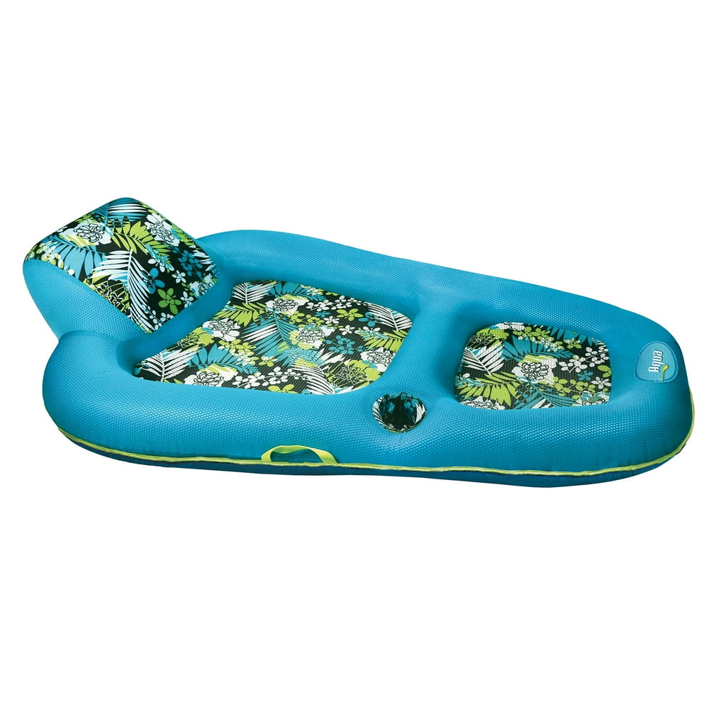 Aqua AQL4029AM Luxury Water Recliner Inflatable Swimming Pool Float Lounger - Walmart.com