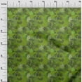 thumbnail image 3 of oneOone Viscose Chiffon Green Fabric Tropical Leaf Sewing Material Print Fabric By The Yard 42 Inch Wide, 3 of 5