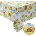 thumbnail image 6 of Watercolor Sunflower Tablecloth,Yellow Floral Table Cloth for Rectangle Tables,Spring Summer Waterproof Resistant Farmhouse Flower Table Cover Kitchen Dining Room(60 X 102 INCH), 6 of 6