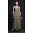 thumbnail image 2 of Bimba Robe Longue Maxi à Bretelles Spaghetti Ajustables Imprimée Ikat pour l'Été et la Plage - Petit, 2 of 6