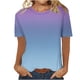 thumbnail image 5 of Camisas de Manga Corta para las Mujeres Imprimir Cuello Redondo Blusa, Camiseta de Moda para Verano Y Primavera Casual, 5 of 5