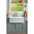 thumbnail image 5 of Sutton Place Farmhouse Fireclay 27" Kitchen Sink with Grid and Strainer in White, 5 of 8