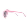 thumbnail image 2 of Girls Kids Size Iconic Cat Eye Heart Shape Cutie Sunglasses Pink Black, 2 of 4