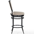 thumbnail image 4 of Crosley Rachel 26" Upholstered Swivel Counter Stool in White, 4 of 10