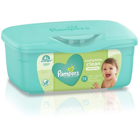 Pampers Baby Wipes Complete Clean Unscented 72 ea