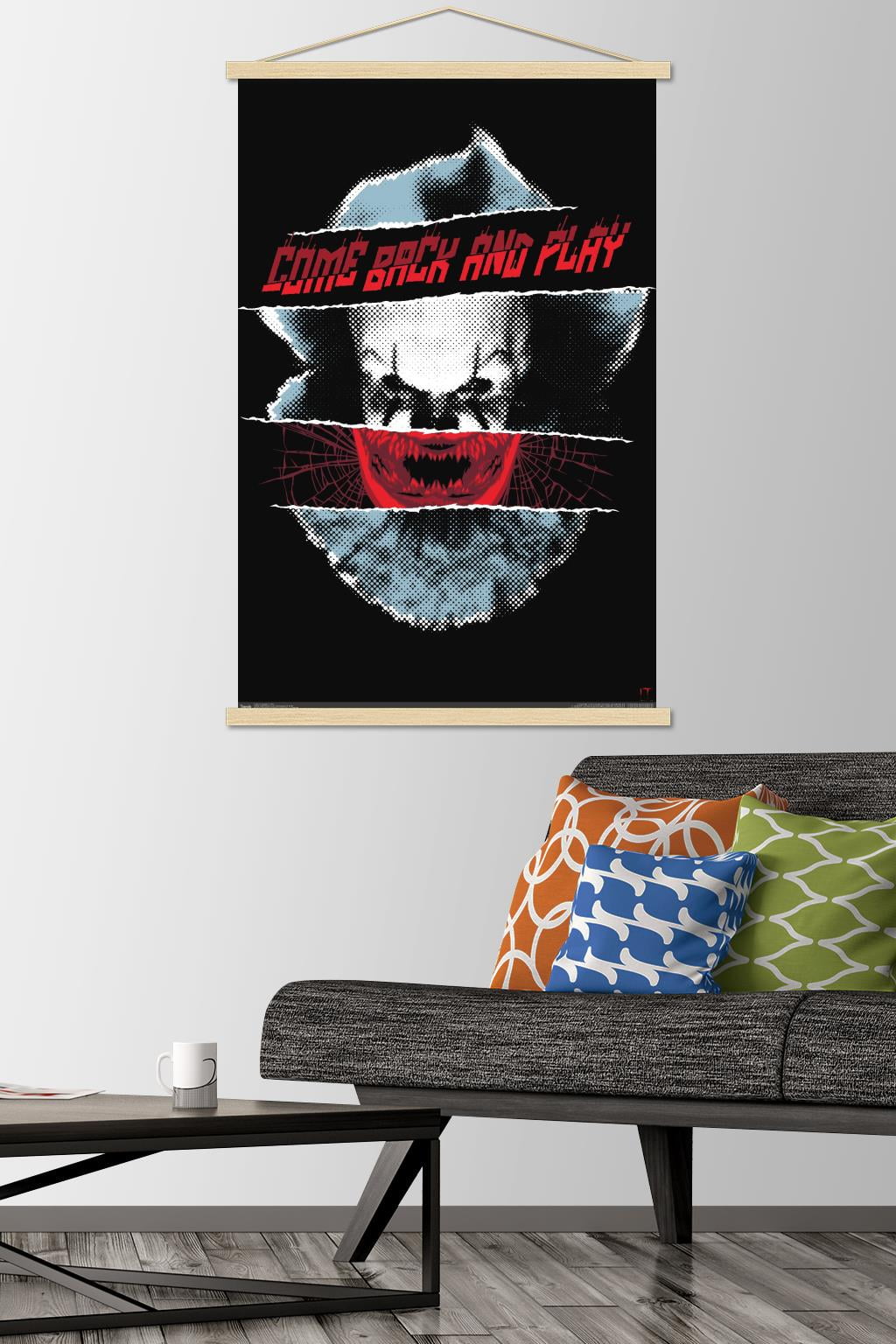 IT: Chapter 2 - Play Wall Poster with Wooden Magnetic Frame, 22.375" x 34"