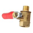 thumbnail image 2 of Brass Ball Valve with Rotary Handle Male Female Thread Hose Connector Switch Garden Farmhouse Water Flow Control Home Fitting 1/8 Inch, 2 of 9