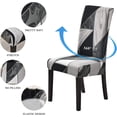 thumbnail image 3 of GHSDFBB Dining Chair Covers Set of 6 Stretch Chair Covers for Dining Room Washable Removable Dining Chair Protector Decoration Chair Slipcover for Kitchen Dining Room,Thebaud, 3 of 7