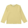 thumbnail image 4 of Zshosam Girls Tops Kids Little Girls Casual Long Sleeve T Shirts Crewneck Tunic Tops Teen Color Block Tee Blouses Autumn Clothes Winter Size 6T 7T,(Yellow 6-7 Years), 4 of 4