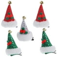 thumbnail image 1 of 5 unids Navidad Sombrero En Forma En Forma De Pelo Lentejuelas Pasas De Pelo Navidad Decorativa Barrette Muchachas Tocado Rojo Verde Plata, 1 of 6