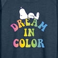 thumbnail image 3 of Peanuts - Dream In Color - Women's Lightweight French Terry Long Sleeve Shirt, 3 of 6