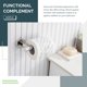 thumbnail image 3 of Soporte de papel higiénico chapado en cromo pulido, ángulo simple de acero inoxidable para baño, soporte de pared, 3 of 4