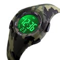 thumbnail image 3 of Reloj digital para niños, esfera redonda, estilo deportivo, reloj de pulsera digital con pantalla LCD impermeable para niños Inevent EL4557-06, 3 of 7