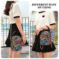 thumbnail image 6 of FORMRS Crossbody Bag for Women Quilted Travel Shoulder Cell Phone Purse with Chain Strap Handbag, Vibrant Dragon Scales Pattern, 6 of 7